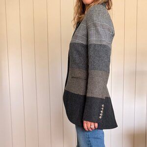 Moloh UK Wool Military Style Patchwork Blazer